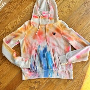 Aviator Nation Multicolor Hand Tie-Dye Hoodie. Size XS. Limited Edition. EUC